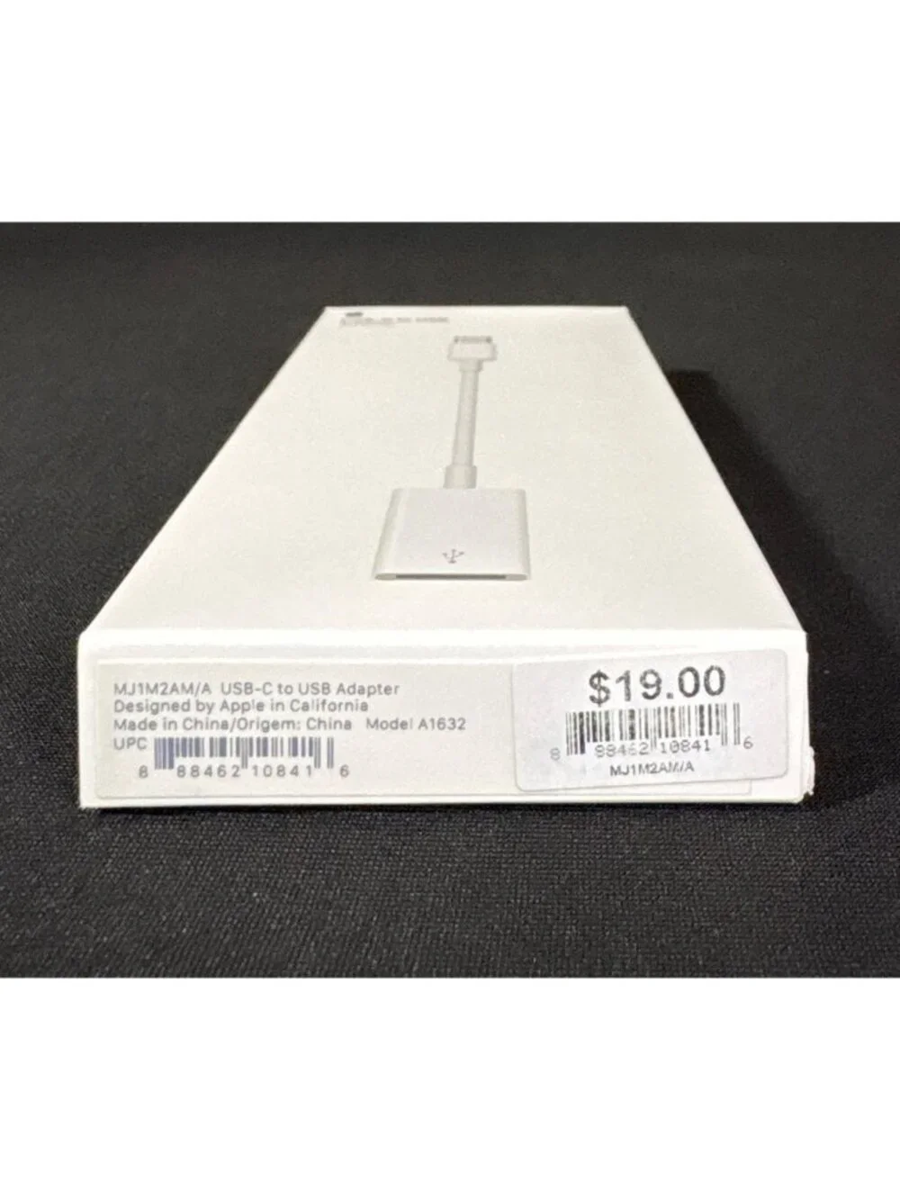 Apple USB-C To USB Adapter Original Box - Accessories MJ1M2AM/A EMPTY BOX ONLY